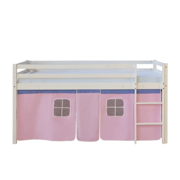 Loftseng, Home, 207,5x110x96,5 cm, Hvid, Pink