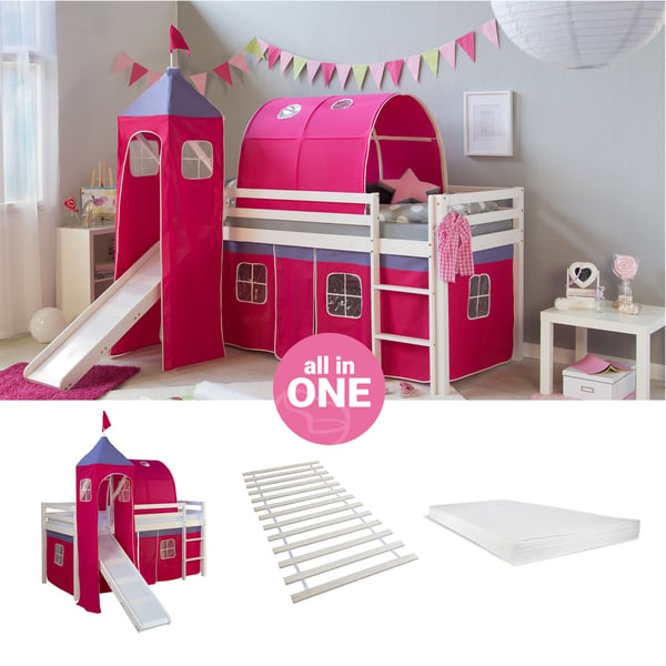 Køjeseng, Home, 207,5x228x219,5 cm, Pink