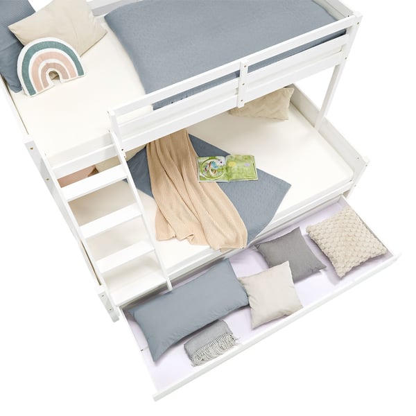 Køjeseng, Home, 207x139x146,5 cm, Hvid