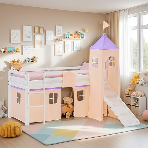 Loftseng, Home, 207,5x228x217,5 cm, Hvid