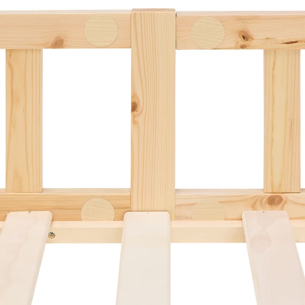 Børneseng på gulv, Home, 125x32x206,5 cm, Natur
