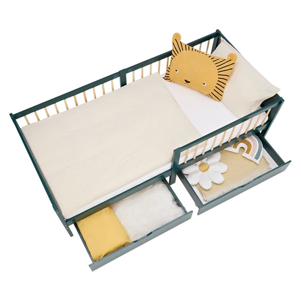 Lastensänky, Home, 97x60x205 cm, Vihreä