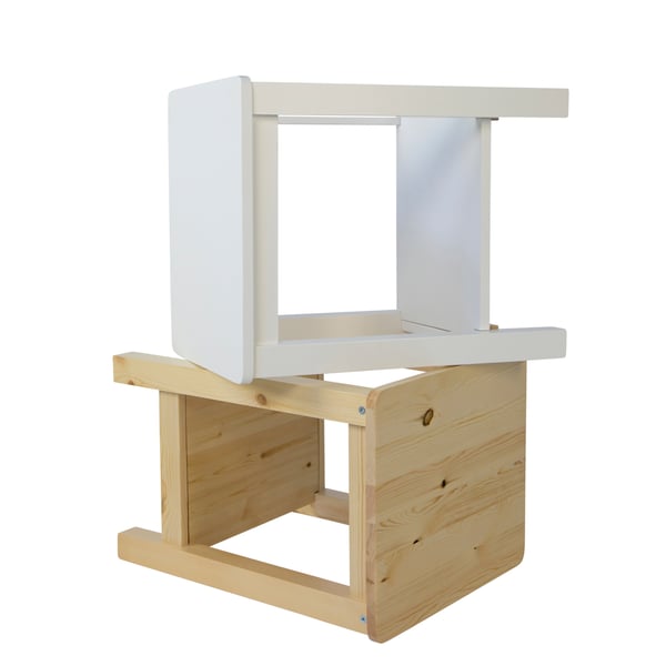 Sengebord, Home, 47x32x38 cm, Hvid