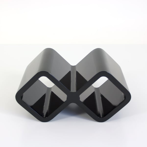 Hylde, Home, Retro Cube Vinhylde, 16,5x32x20 cm, Sort