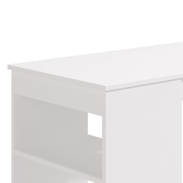 Bordbar, Home, 120x105x50 cm, Hvid