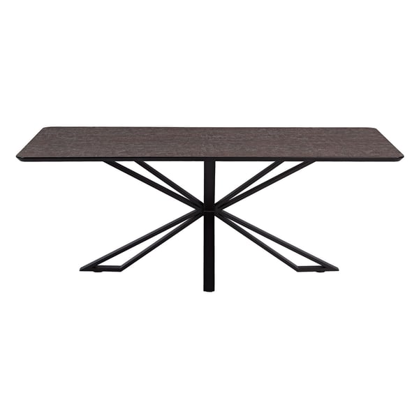 Spisebord, Home, 200x100x76 cm, Brun, Sort