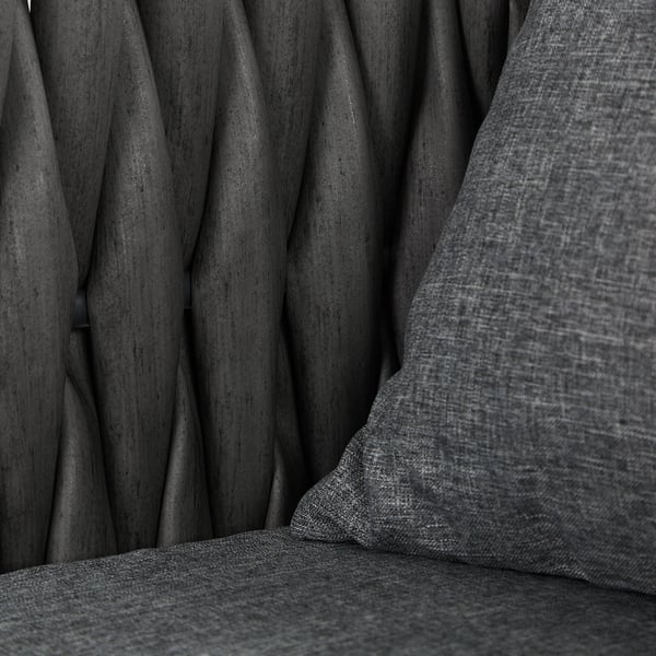 Havemøbelsæt, Home, 163x70,5x61 cm, Grå