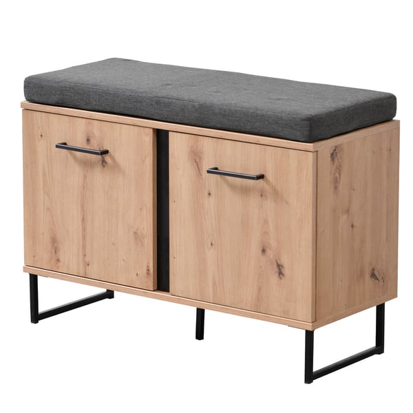 Entrémøbel sæt, Home, 5 dele industrielt design, 240x195x35 cm, brun