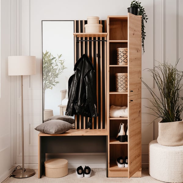 Entrésæt, Home, 122x190x37 cm, Brun