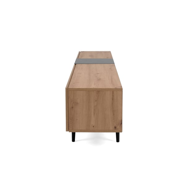 TV-bord, Home, 195x37x48 cm, Sort, Brun