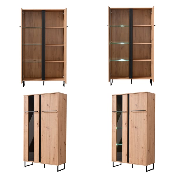 Stue Vægsektion, Home, 339x193x42 cm, Brun