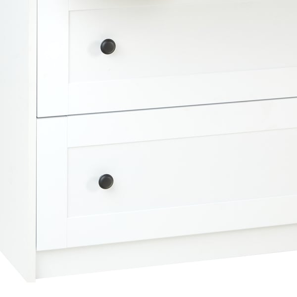 Kommode, Home, 92.5x82x42 cm, Hvid, Brun