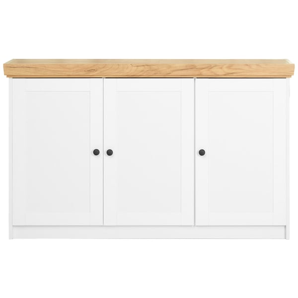 Skænk, Home, 134,6x82x41,8 cm, Hvid, Brun