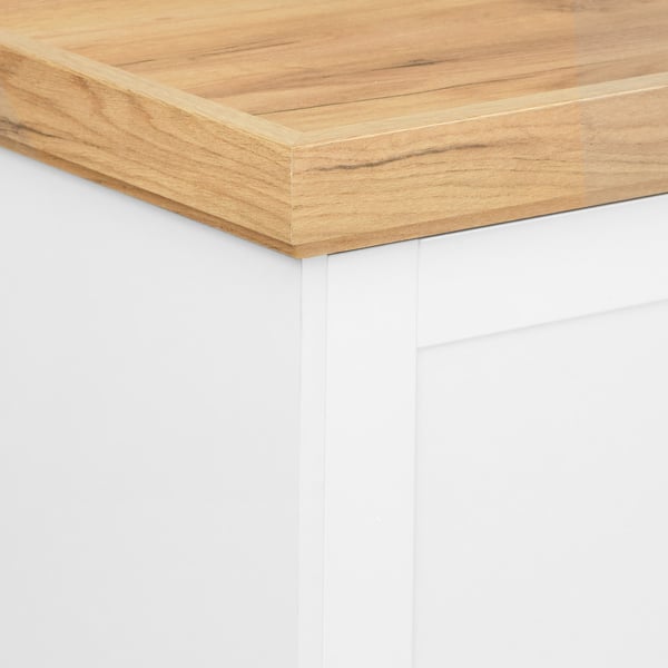 Skænk, Home, 134,6x82x41,8 cm, Hvid, Brun