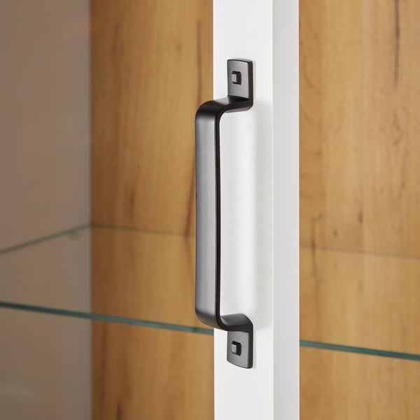 Highboard Skab, Home, 64x199,5x41 cm, Hvid, Brun