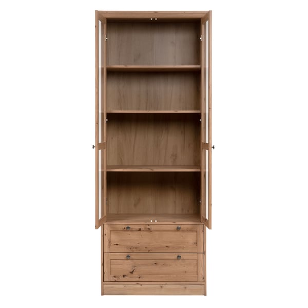 Highboard skab, Home, 80x200x45 cm, brun