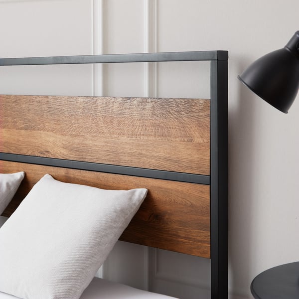 Sengeramme, Home, 145x94,5x210 cm, Sort, Brun