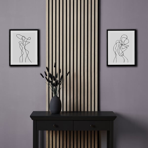 Vægpaneler, Home, 60x120x2,5 cm, Grå
