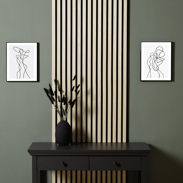 Vægpanel, Home, 60x60 cm, Creme
