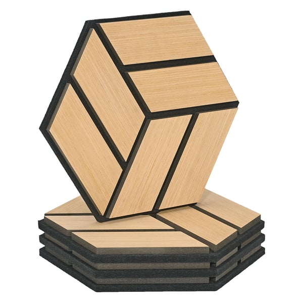 Akustikpaneler, Home, 30x26x2 cm, Brun