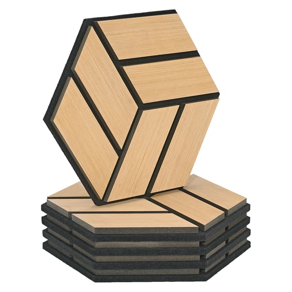 Akustikpaneler, Home, 30x26x2 cm, Brun