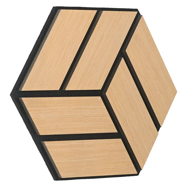 Akustiske vægpaneler, Home, 30x26x2 cm, Brun