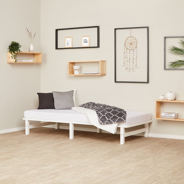 Sengeramme, Home, 90x200 cm, Hvid