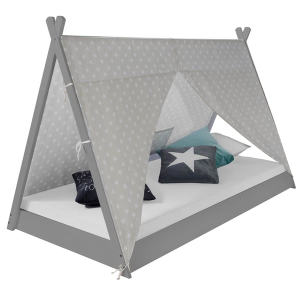 Børneseng, Home, Tipi Telt Seng, 105,5x208x132,5 cm, Grå