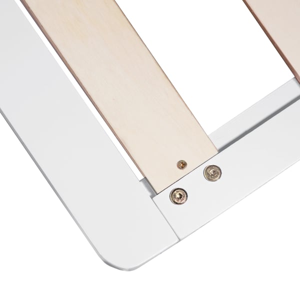 Seng, Home, Palle-design Massivt Træ, 140x200x28 cm, Hvid