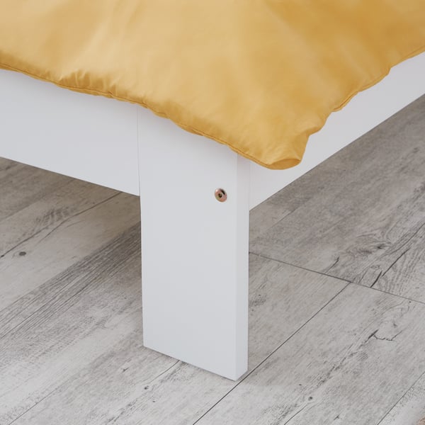 Sengeramme, Home, 95,5x204x30 cm, Hvid