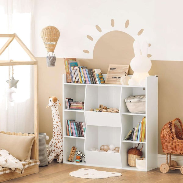 Opbevaringsskab, KMB55-W, 106x30x104 cm, Hvid