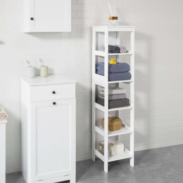 Opbevaringsskab, BZR14-W, 30x30x139 cm, Hvid