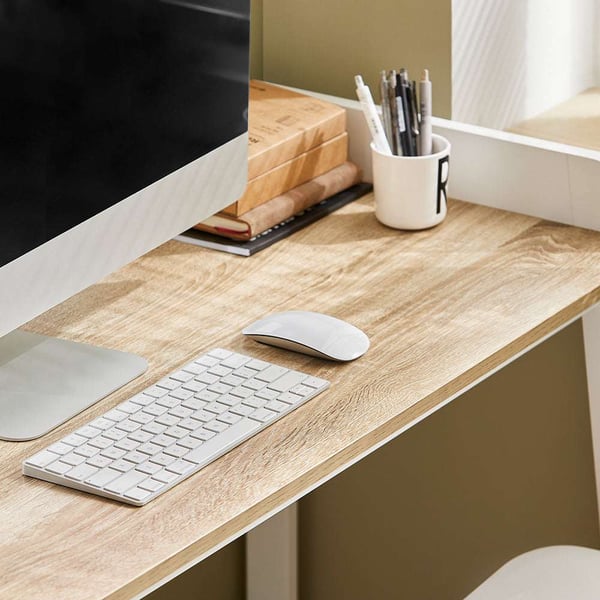 Skrivebord, FWT41-WN, 121x45x73 cm, Brun
