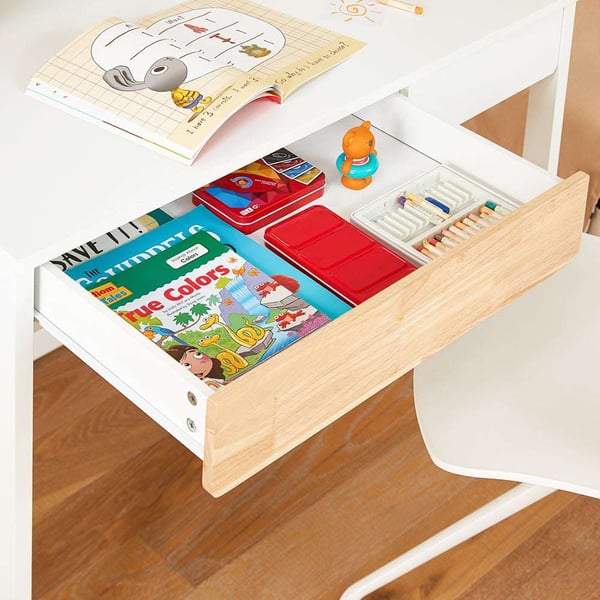 Skrivebord, FWT106-W, 100x60x95 cm, Hvid