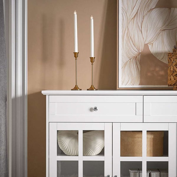 Buffet Sideboard, FSB77-W, 119x40x90 cm, Hvid