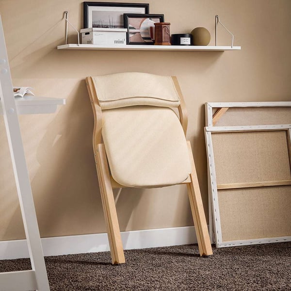 Foldbar stol, FST40-W, Sædehøjde 44 cm, Rød