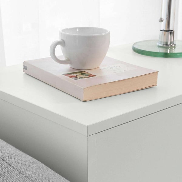 Sofabord, FBT105-W, 60x35x70 cm, Hvid