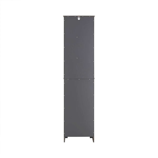 Korkea kaappi, BZR17-DG, 40x35x161 cm, Harmaa
