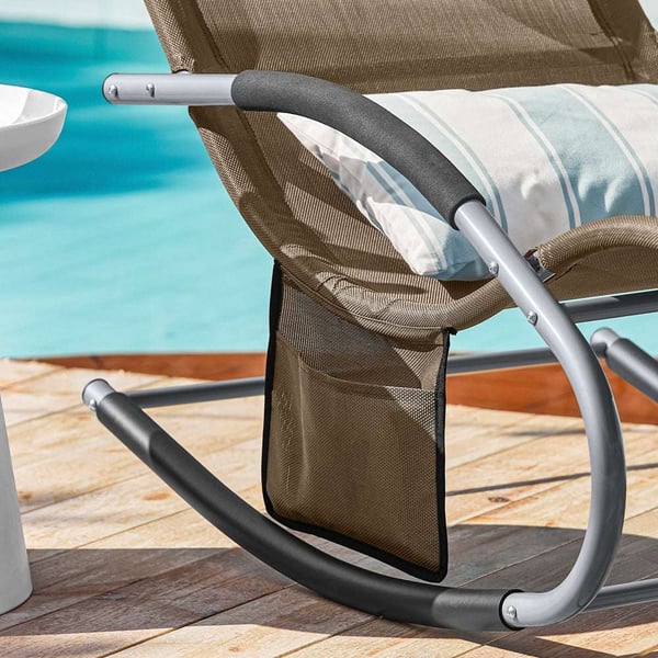 Lounger Stol, OGS28-BR, 30x50 cm, Brun