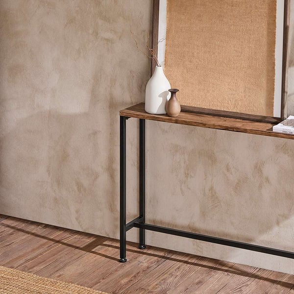 Konsolbord, FSB19-N, 120x20x65 cm, Sort