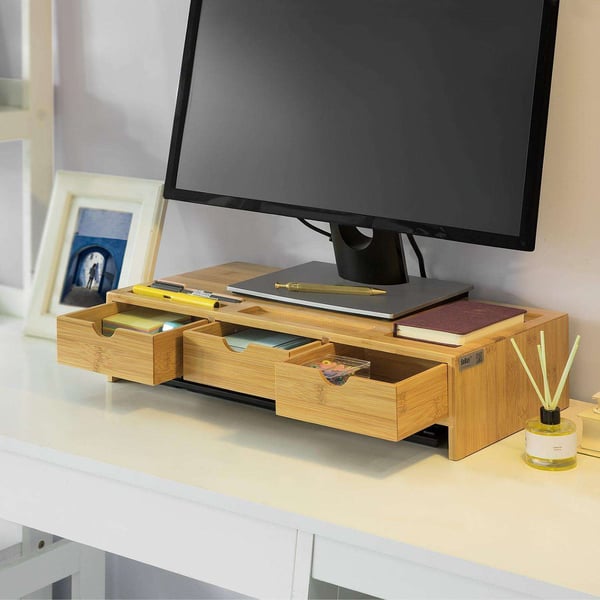Monitorstativ, BBF03-N, 51x25x11.5 cm, Brun