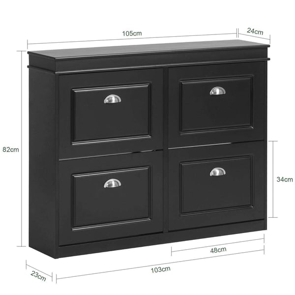 Sko Skab, FSR79-SCH, 105x24x82 cm, Brun