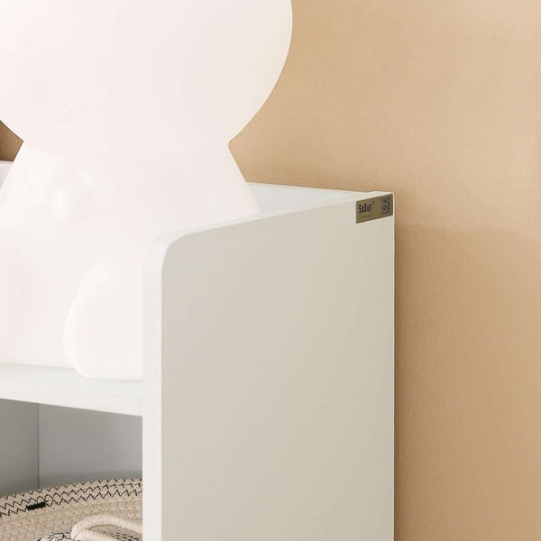 Opbevaringsskab, KMB55-W, 106x30x104 cm, Hvid
