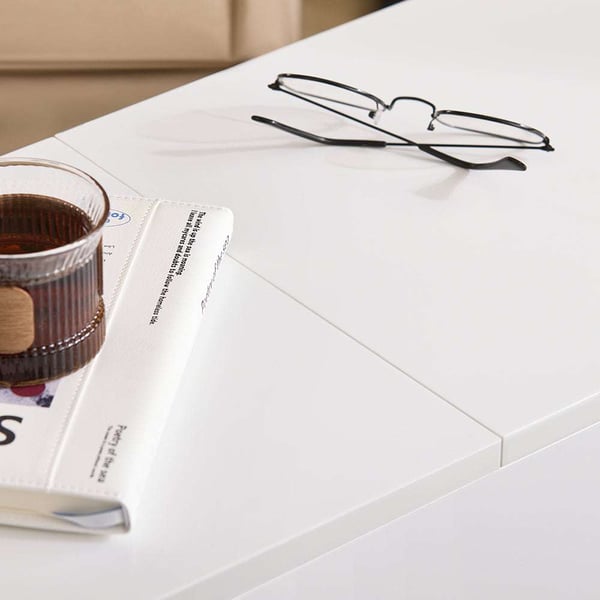 Sofabord, FBT134-W, 70x30x61 cm, Hvid