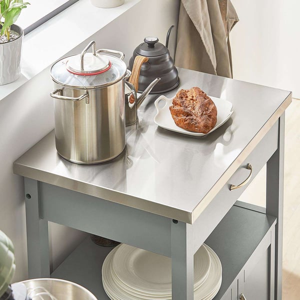 Serveringsvogn, FKW22-HG, 60x44x92 cm, Rustfrit Stål
