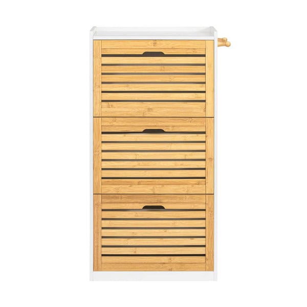 Sko Skab, FSR108-WN, 30x112x55 cm, Hvid