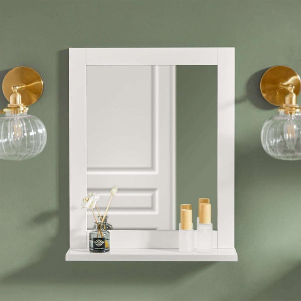 Spejlhylde, FRG129-W, 40x10x49 cm, Hvid