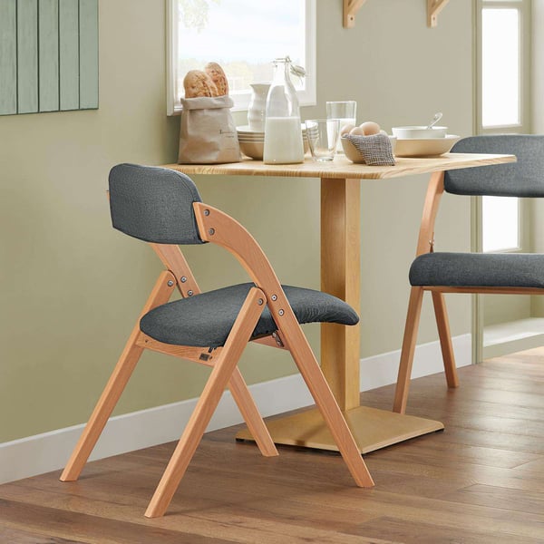 Sammenklappelig Stol, FST92-SG, 47x60x77 cm, Brun