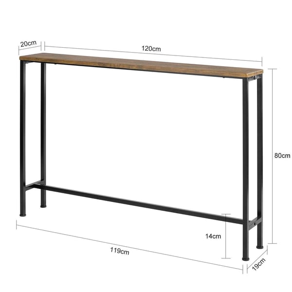 Sideboard, FSB19-XL-N, 120x20x80 cm, Brun
