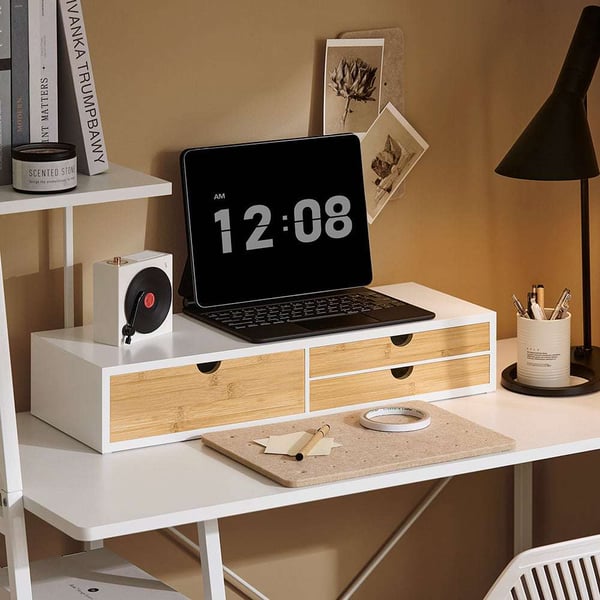 Monitorstativ, BBF11-WN, 60x22x11 cm, Brun